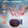 XXXYYY Basketball Net Replacement Heavy Duty, 2023 Professional On-Court Quality [6.88Ounce], Fits Outdoor Indoor Standard Rim, All Weather Anti Whip -12 Loops (Red White Blue) view 2