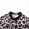 PSPORT Leopard Womens Cycling Jersey Short Sleeve Road Bike Shirts Ladies Bicycle Tops Biking Shirt for Woman with Pockets view 3