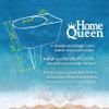 Home Queen Beach Cup Holder with Pocket, Multi-Functional Sand Cup Holder for Beverage Phone Sunglasses Key, Beach Accessory Drink Sand Coaster, 2-Pack, Green view 2