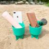 Home Queen Beach Cup Holder, Keep Drinks Stable and Out of Sand, Teal view 1