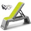 leikefitness Multifunctional Aerobic Deck with Cord Workout Platform Adjustable Dumbbell Bench Weight Bench Professional Fitness Equipment for Home Gym GM5820(Green) view 1