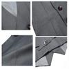 Men's Gentleman Top Design Casual Waistcoat Business Suit Vest Gray view 2