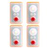 WICKED Life Jacket LED Strobe Light for Emergency Overboard Survival; Water Activated High Intensity Beam Long Range Rescue (4 Pack) view 1