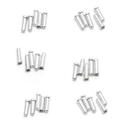 taxiner 30Pcs Bicycles Brake Wire End Core Cap Cable Aluminum Cover Gear Bikes Parts