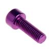 taxiner 1 Pair Bike Water Bottle Cage Bolts M5 Aluminium Alloy Hex Socket Tapping Screws view 4