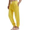 AMY COULEE Men's Workout Pants Active Sports Drawstring Sweatpants with Pockets (Yellow, XXL) view 1