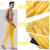 AMY COULEE Men's Workout Pants Active Sports Drawstring Sweatpants with Pockets (Yellow, XXL) view 4