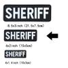 PVC Sheriff Patch Hook Fastener Back for MilitaryTactical Vest Combat Plate Carrier Law Enforcement (White, 6x2 inch) view 4