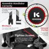 KENSONE 40" Foldable Mini Trampoline, Indoor Trampoline for Kids, Adults Indoor/Garden Workout, Fitness Rebounder with Adjustable Foam Handle, Max Load 330 lbs view 4