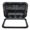 Amarine Made Marine Deck Hatch Boat Deck Hatch Access Hatch and Lid Marine Hatch for Boat 12-3/8" X 17-1/4" - White - 315mmx440mm (Black) view 1