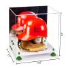 Better Display Cases Versatile Acrylic Display Case - Large Rectangle Box with Mirror, Green Risers and White Base 14.5" x 11" x 12" (V44) view 2