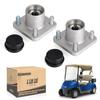 10L0L RXV Front Wheel Hub Assembly with Hub Bearings/Oil Seals/Dust Covers for EZGO RXV G&E Golf Carts 2008 Up. OEM# 609603, 600001, 6204 (Pack of 2) view 1
