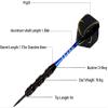 WINSDART Darts Metal Tip Set Professional Metal Darts for Dartboard Steel Tip Darts with Nonslip Iron Barrel Aluminum Dart Shafts,Extra Flights,Dart Sharpener,Gift Box view 3