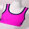 iiniim Kids Girls 2 Piece Athletic Sports Bra Tank Top with Shorts Tankini Swimsuit Summer Beach wear Bathing Suit Rose Red 3-4 view 3