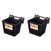 Little Giant HF15BLACK Heavy Duty 15 Quart Mountable Plastic Hook Feeder, Black (2 Pack) view 1