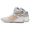 ASICS Kid's Matflex 6 Grade School Wrestling Shoes, 5 Big Kid, GLACIER GREY/PURE GOLD view 4