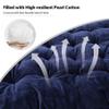 REDCAMP Folding Cot Pads for Sleeping Extra Thick, Soft Comfortable Velvet Cotton Camping Cot Mattress Pad for Backpacking Hiking, Blue 75x28 inches view 3