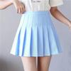 TONCHENGSD Women's High Waist Pleated Mini Skirt Skater Tennis Skirt (Light Blue,S) view 2