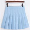 TONCHENGSD Women's High Waist Pleated Mini Skirt Skater Tennis Skirt (Light Blue,S) view 3