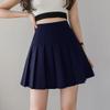 TONCHENGSD Women's High Waist Pleated Mini Skirt Skater Tennis Skirt (Navy Blue, XXL) view 2