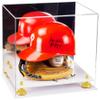 Better Display Cases Versatile Acrylic Display Case - Large Rectangle Box with Mirror, Yellow Risers and White Base 14.5" x 11" x 12" (V44) view 1