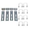 KUAFU Standard 10 inch Boat Trailer Bunk Brackets & Galvanized Square U-Bolts UBolt U Bolt Durable view 1