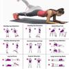 Resistance Loop Bands, Resistance Exercise Bands for Home Fitness, Stretching, Strength Training, Physical Therapy, Pilates Flex Bands Pink view 4