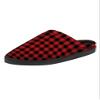 KingSize Men's Fleece Clog Slippers - 15 M, Red Buffalo Check view 1