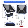 Adjustable Chairs Travel Ultralight Folding Chair Superhard High Load Outdoor Camping Chair Portable Beach Hiking Picnic Seat Fishing Tools Chair Happy (Color : Red) view 3