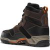 Danner Field Ranger 6 Waterproof Work Boots for Men - Durable Leather and Textile with Breathable Dry and Slip-Resistant Outsole, EH Rated, Brown - 9.5 D view 2