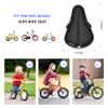 ANZOME Kids Gel Bike Seat Cushion Cover, 9"x6" Memory Foam Child Bike Seat Cover Extra Soft Small Bicycle Saddle Pad, Kids Bicycle Seat Cover with Water&Dust Resistant Cover view 2