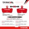 TOP BRAKE Disc Mountain Bike Brake Pads Compatible with SRAM G2,Guide R/RS/RSC/UltimateAVID Elixar 7/9/XO Trail | MTB, Downhill, Trail bikes| Ceramic Compound, Silent option, Performance version, Red view 2