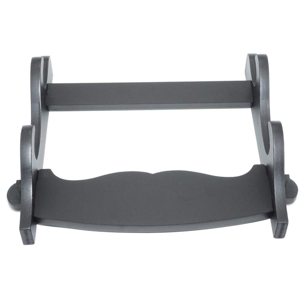 XMRISE Sword Holder Wall Mount Japanese Samurai Sword Display Stand Hanger Bracket Katana Wakizashi Tanto,2Tier Size