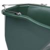 Little Giant 20 QT. Plastic Flat Back Livestock Feed Bucket, Green (2 Pack) view 4