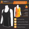 SaunaTek Women's Sauna Sweat Suit Paneled Tank Top for Exercise and Heat Training, Neoprene, Small view 2