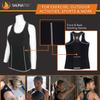 SaunaTek Women's Sauna Sweat Suit Paneled Tank Top for Exercise and Heat Training, Neoprene, Small view 4