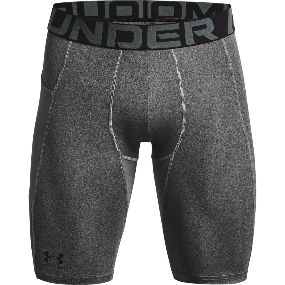 Under Armour Men's HeatGear Pocket Long Shorts, 090 Gray, 3XL