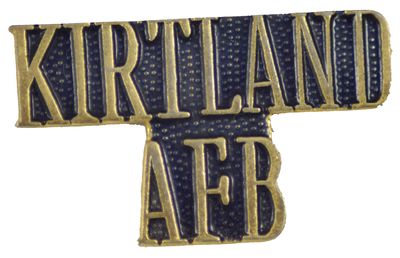 Kirtland AFB LAPEL PIN OR HAT PIN - Size approx 1" - VETERAN OWNED BUSINESS