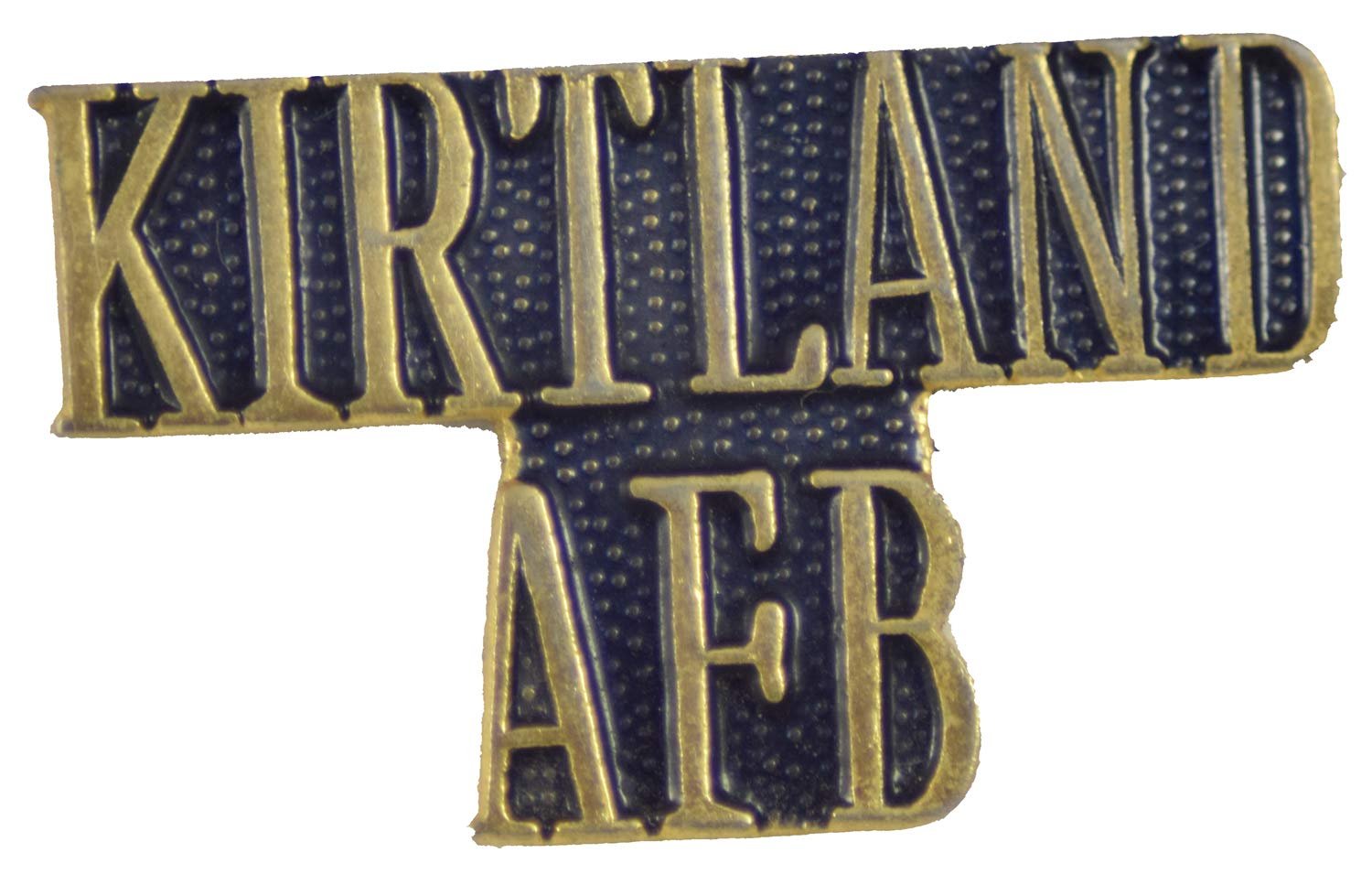 Kirtland AFB LAPEL PIN OR HAT PIN - Size approx 1" - VETERAN OWNED BUSINESS