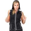 SaunaTek Women's Sauna Sweat Suit Paneled Hooded Vest for Exercise and Heat Training, Neoprene, Small view 1