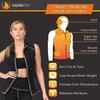 SaunaTek Women's Sauna Sweat Suit Paneled Hooded Vest for Exercise and Heat Training, Neoprene, Small view 2