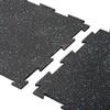 Playsafer Genaflex Lite Rubber 8mm Interlocking Tiles for Gym Flooring - Exercise Equipment, Exercise Areas - 20" X 20" (Grey/Black, 1 Tile - 2.7 Sq. Ft.) view 2