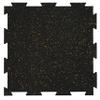 Playsafer Genaflex Lite Rubber 8mm Interlocking Tiles for Gym Flooring - Exercise Equipment, Exercise Areas - 20" X 20" (Tan/Black, 1 Tile - 2.7 Sq. Ft.) view 1