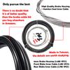 Farbetter Mechanical Bike Disc Brake Kit, Including Front and Rear Caliper, Brakes Cables, Brake Levers, 160mm Rotor, with Cable End Tips Caps, Rotating S-Hook Clips, Disc Rotor Adjuster (Black) view 4