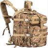 FieldTEQ Tactical Backpack, Tactical Backpack for Men, Military Backpack for Bug Out Bag Supplies, Army Bag Hiking Backpacks, Heavy Duty Backpack Laptop, Moelle Webbing 70 Liters Camouflage view 1
