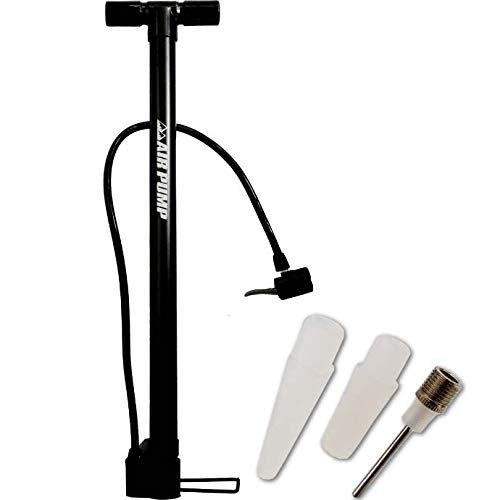 Bicycle Air Pump, Manual, Presta Style, British Style, US Type, Float and Ball Attachment, Compact Floor Pump