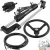 VEVOR Hydraulic Outboard Steering Kit, 300HP Helm Pump, 18 ft Hydraulic Nylon Hose, 13.5" Steering Wheel, Aluminum Alloy Hydraulic Boat Steering System for Center Console, Bass Boats, Flats Boats view 1