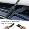 WONITAGO Premium 'No Scratch' Silicon Tie Down Cam Straps for Surfboards, Kayaks, SUP Paddleboards, Canoes, Snowboards 9ft (Pair) view 4