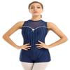 iiniim Adult Women Tank Biketards Short Unitards One Piece Boyshorts Leotard for Yoga Dance Gymnastic Navy_Blue M view 1