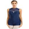iiniim Adult Women Tank Biketards Short Unitards One Piece Boyshorts Leotard for Yoga Dance Gymnastic Navy_Blue M view 4